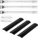 Utheer Grill Parts for Oklahoma Joe's Longhorn Combo 3-Burner Charcoal/Gas Smoker, Oklahoma Joes Grill Replacement Parts For 15202029 12201767 14201767, Heavy Duty Oklahoma Joe Smoker Accessories
