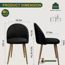 Dining Chairs Upholstered Linen Fabric Kitchen Chairs Vanity Chairs, Patio