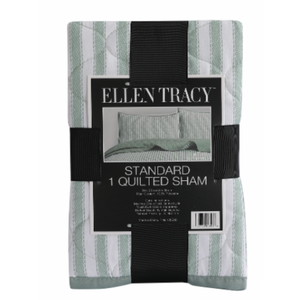DI ELLEN TRACY QUILT STD SHAM GREEN