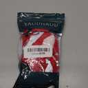 YAODHAOD Dog Shoes for Winter, Dog Boots & Paw Protectors, Fleece Warm Snow Booties for Puppy with Reflective Strip Anti-Slip Rubber Sole for Small Medium Size Dogs,Size 7: 2.3"x1.9" (L*W),Red