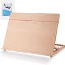 A2 Wooden Tabletop Easel for Painting, 25.6" x 18.9" | Adjustable 5-Position Table Top Easel for Painting, Desktop Artist Painting Easel with A3 Sketch Paper for Adults, Students
