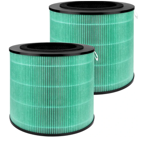 2 Pack 08W 09W Air Filter Replacement Compatible with 08W 09W Air Purifier, 4-in-1 High-Efficiency HEPA Air Filter- Pet Dander Version,Green