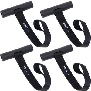 Quick Hood Loops, Mind and Action Kayak Tie Down Anchor Straps, Canon Transport Accessories for Car Hoods and Trunks(4 Pack)