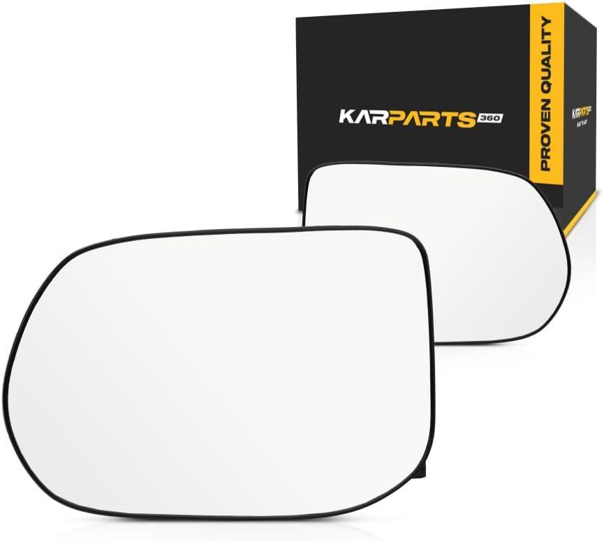 For Honda Civic 2006-2011 Mirror Glass Driver and Passenger Side | Pair | Non-Heated | w/Backing Plate | Sedan | Flat Glass Type | Replacement For 76253SNAA01, 76203SNAA01 | HO1324119, HO1325119