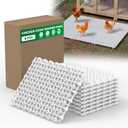 Forestchill Chicken Coop Ground Pads, 9 Pcs Plastic Floor Pads for Chicken Coops, Reusable Interlocking Walking Mats, Chicken Coop Accessories to Keep Coop Dry and Clean, Flexible to Splice