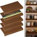 Wire Shelf Covers,30" W x 16" D,5pcs,Walnut