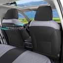 Rav4 Seat Covers Custom Fit for Toyota Rav4 Full Set Faux Leather Car Seat Covers Waterproof Full Coverage (Black & Grey, Hybrid Model 2019-2025 LE/XLE/Premium/Limited)