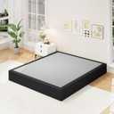 Awesofurni King Box Spring, 10 Inch High Profile King Size Box Spring Only, Black 3000 lbs Heavy Duty Metal Frame Mattress Foundation with Fabric Cover, Easy Assembly-Noise Free