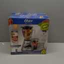 Oster Classic Series 16-Speed Blender with Food Chopper & 5-Cup Glass Jar, Countertop Kitchen Blender, Brushed Nickel