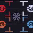 Patikil Basketball Training Mat - Rubber Basketball Footstep Pad Non-Slip Training System with Point Reminder and Pace Ball Control Player Foot Grip (120x86cm)