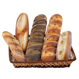 5 Pcs Artificial Bread Decoration Fake Baguette Food Model Simulation French Loaf Display Realistic Dessert Ornament Christmas Bakery