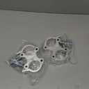 Pro TUV Swivel Truss Clamp 2 inch, 2 Packs GZhumin Heavy Duty 1100lb / 500kg Swivel Coupler 50mm Truss Clamps, Dual Head Turn As Needed Two 360 Degree Lighting Clamps, Fit truss OD 48-52mm / 2 (Silver)