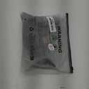 SHENHE Women's Open Back Knitted Halter Crop Top Tie Backless Embroidered Hippie Top (Large) Black A