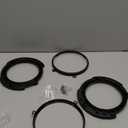 7 Inch Headlight Mount Bracket Retaining Bracket Ring kit Compatible with Wrangler JK Models 2007-2018 Front Left&Right Black