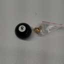 Round Acrylic Gear Shift, Universal Shifter Knob with 3 Adapters, Fit for Manual Car M 8 * 1.25, M 10 * 1.25, M 10 * 1.5, M 12 * 1.25 (Black)