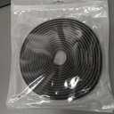 2 x Fjzoys Window Weather Stripping Door Seal, 16.5FT Self-Adhesive Soundproofing Weather Strip for Exterior Door Frame Window Winter Insulation Noise Cancelling Window Inserts, 0.35in x 0.2in, Gray