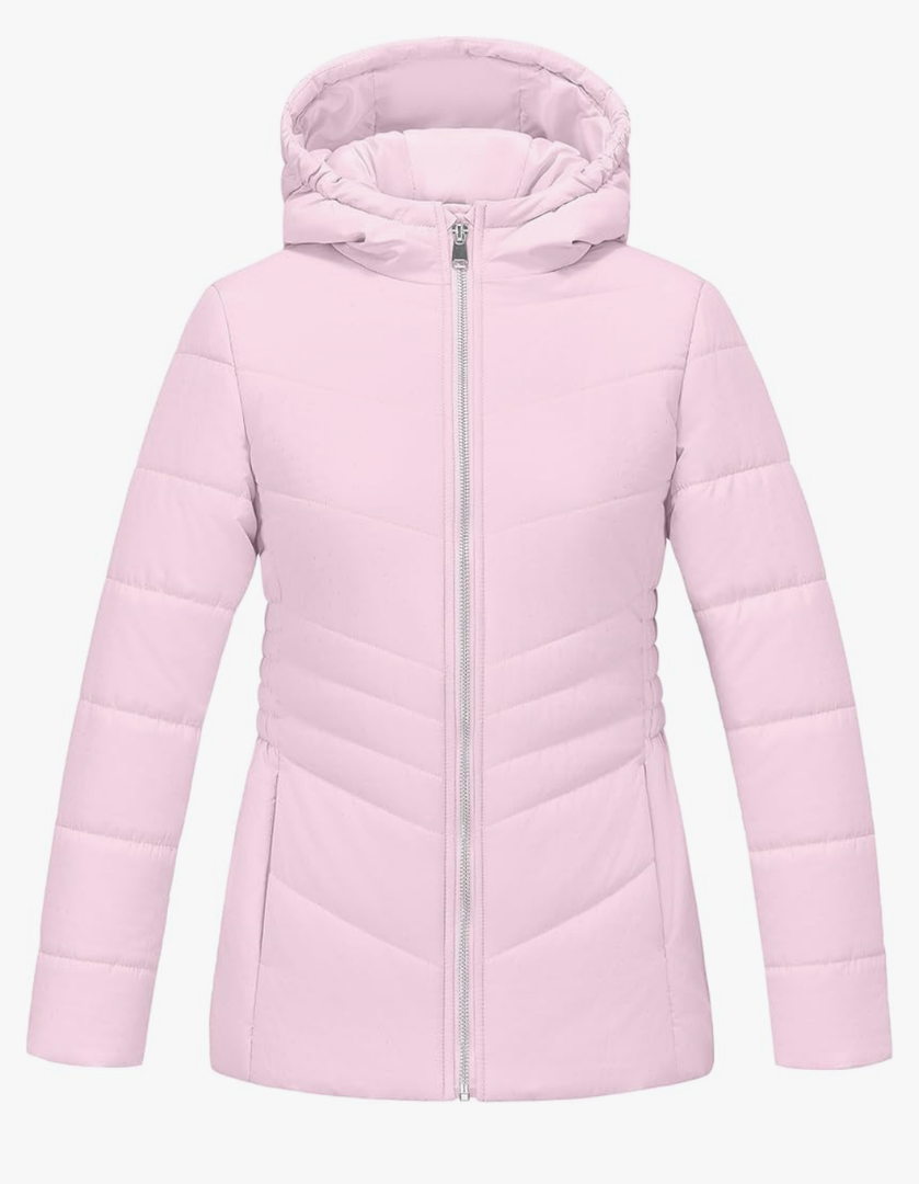 WULFUL Girl’s Winter Waterproof Coat Warm Hooded Parka Jacket Long