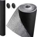 Frienda Double RV Door Window Shade Cover Blackout Reflective Insulation Roll 300 x 48 Inches Aluminum Foil Insulation Kit for RV Garage Roof Door Window Skylight Shade(Black)