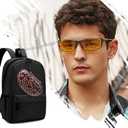 XANAD Hard Case for EyeGlass Case Hard Shell for Sunglasses/Blue Light Glass/Safety Glasses/Reading Glass/Night Driving Glasses (Deer Pattern) (Deer Animal Print)