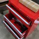Rolling Tool Chest with Wheels, 5 Drawer Tool Storage Cabinet, Portable Toolbox Organizer with Lock, Heavy Duty Tool Chest Cart for Garage, Mechanic, Workshop, Shop, Mobile Tool Organizer, Red