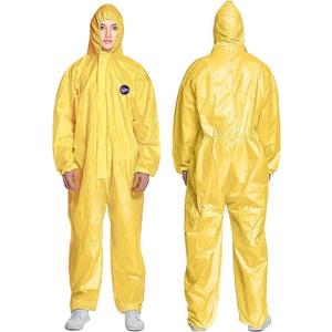 AXEL Yellow Hazmat Suits Disposable | 8 Size Options | 1 Pack, 5 Pack, or 20 Pack | Breathable Protective Coveralls with Hood (Medium)