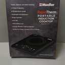 Mueller RapidTherm Portable Induction Cooktop, 1800W Hot Plate Electric Stove Top Burner. 8 Temp Levels, Auto-Off & Pot Detection, LED Display, Child Lock, 4 Programs, Burners for Cooking
