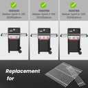 Grill Grates for Weber Spirit E210 2025 Replacement 7637, Stainless Steel Cooking Grids for Weber Spirit 200 Series GS4 Spirit II E-210 E-220 E-310 E-325 Front Control 7mm SUS304 BBQ Grill Parts