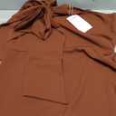 PRETTYGARDEN Women's Summer One Shoulder Long Formal Dresses Sleeveless Ruched Bodycon Wedding Guest Slit Maxi Dress (Large, Coffee)