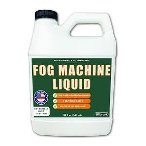 Fog Machine Liquid  32 oz Tillbrook Fog Machine Fluid  High Density & LongLasting Fog Juice  LowLying, Universal, WaterBased Solution for Spooky Halloween Parties, Haunted Houses, & Concerts