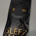 MABAO Sleep Mask for Side Sleeper, Eye Mask for Sleeping Women Men, 3D Contoured Cup No Eye Pressure 100% Light Blocking Sleeping Mask with Adjustable Strap Night Blindfold Flight, Travel, Nap, Black