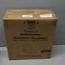 Favoyard Outdoor Seat Cushion Set 22 x 22 Inch Waterproof & Fade Resistant Patio Furniture Cushions with Removable Cover Deep Seat & Back Cushion with Tie Straps for Chair Sofa Couch (Blue)