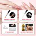 LIONVISON Poly Gel Nail Forms: 120Pcs Coffin Shape Nail Forms for Builder Gel Reusable - 12 Sizes Extension Acrylic Nail Molds Sets - False Nail Tips for Manicure Nail Art Design Salon DIY at Home