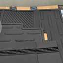 Cargo Mat Fit for 2020-2024 Toyota Highlander Backrest Mat TPE Trunk Liner All Weather Seats Back Protector for Highlander 7 Seats Accessories(Backrest Liner)
