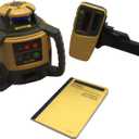 Topcon RL-H5A Self Leveling Horizontal Rotary Laser with Field Book, LS-80 Receiver, Detector Holder & Case, Class 2, IP66 Rating, Dust, and Water Resistance, 2600ft (800m) Construction Laser Level