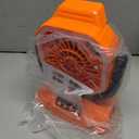 AVV 20000mAh High Speed Portable Camping Rechargeable Fan with Remote Control, Battery Powered with Auto Oscillating with Camping Essentials Accessories for Outdoor, Beach, Patio, Tent, Orange