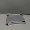 CY craft Acrylic Shelf Dividers for Closets,Wood Shelf Dividers, 4 PCS Clear Shelf Separators,Perfect for Clothes Organizer and Bedroom Kitchen Cabinets Shelf Storage and Organization