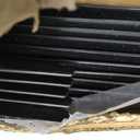 Metal Fence Post 4 Feet Black, Pack of 10, T Post for Wire Fence, Rustproof U Post Fencing, No Dig Garden Stakes for Farm, Orchard, and Lawn, Temporary Fencing, Outdoor Light Duty