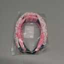 Huachi 2 Packs Valentine Headbands for Women Girls Cute Sweet Heart Top Knot Head Bands for Womens Hair Fashion Knotted Hair Accessories (Girly Pink)