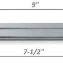 4/Pack Glider Bearing Arm Brackets Replacement Patio Glider Parts Rocker 9" Overall Length, 7-1/2" from Hole to Hole (9 Inch)