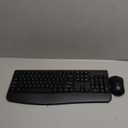 Wireless Keyboard and Mouse Combo, Full-Sized 2.4GHz Wireless Keyboard with Comfortable Palm Rest and Optical Wireless Mouse for Windows, Mac OS PC/Desktops/Computer/Laptops (Black)