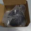 Matte Black Tub Drain and Overflow Kit, Replacement Bath Tub Drain Trim Set, Lift & Turn Bathtub Drain Kit with 2-Hole Overflow Faceplate Conversion Kit Assembly Fine/Coarse Thread