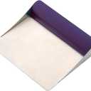 Rachael Ray Tools and Gadgets Stainless Steel Pastry Scraper / Bench Scrape / Kitchen Tool for Baking and Cooking / Dishwasher Safe, Purple (Pack of 1)