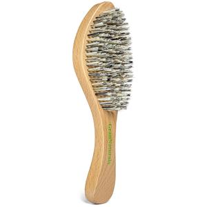 GranNaturals Extra Hard Wave Brush - Curved Boar & Extra Hard Nylon Bristle Hair Brush for 360 Waves