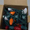 Abeja C7 LED Multicolor Christmas Lights, 25Ft Outdoor Christmas String Lights with 27 Shatterproof Bulbs, Green Wire Vintage Decor for Xmas Tree, Patio, Roofline, Garden, Party Indoor Outdoor