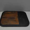  C-Shaped End Table, Small Side Table for Couch, Sofa Table with Metal Frame for Living Room, Bedroom, Bedside, Rustic Brown and Black