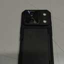 for iPhone 17 Pro Case Wallet with Screen Protector (Tempered Glass), Card Holder (4-5 Cards), Slide Camera Cover, Military Grade Drop, Heavy Duty Men Women Case for iPhone 17 Pro, Black