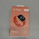 Fitbit Versa 4 Fitness Smartwatch with Daily Readiness, GPS, 24/7 Heart Rate, 40+ Exercise Modes, Sleep Tracking and more, Pink Sand/Copper Rose, One Size (S & L Bands Included)