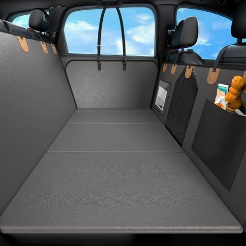 BONTHEE Dog Car Seat for Large Medium Dogs – Waterproof Back Seat Extender with Reinforced Hard Bottom,Breathable Mesh Windows,Storage Pockets & Adjustable Straps,Universal Fit for Cars,SUVs,Trucks