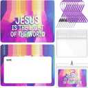 100 Sets 2026 VBS Name Tags Kit with Lanyard & Waterproof Card Holder, Writeable Name Badges for Church, Vacation Bible School, Summer Camp, and Group Activities