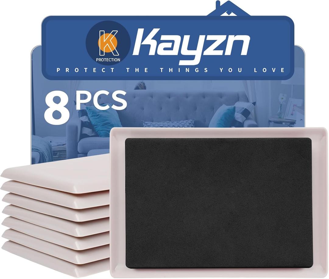 8 Pack Furniture Sliders for Carpet, 8-1/5"x 5-1/2" Large Furniture Sliders, Sliders for Furniture on Carpet Surface, Make Heavy Furniture Moving a Breeze!